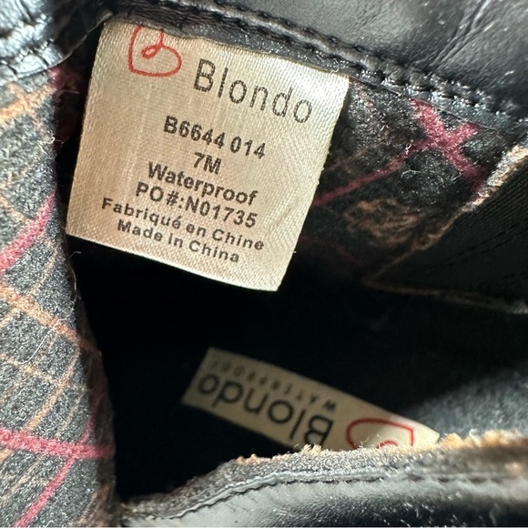 Blondo Noa Waterproof Nubuck Suede Block Heel Women's Bootie #1145 - Picture 10 of 11